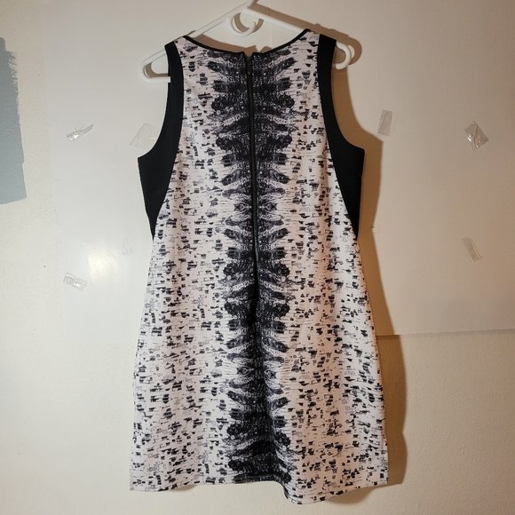 Reed Abstract Animal print sleeveless scoop neck mini dress size large - Picture 7 of 10